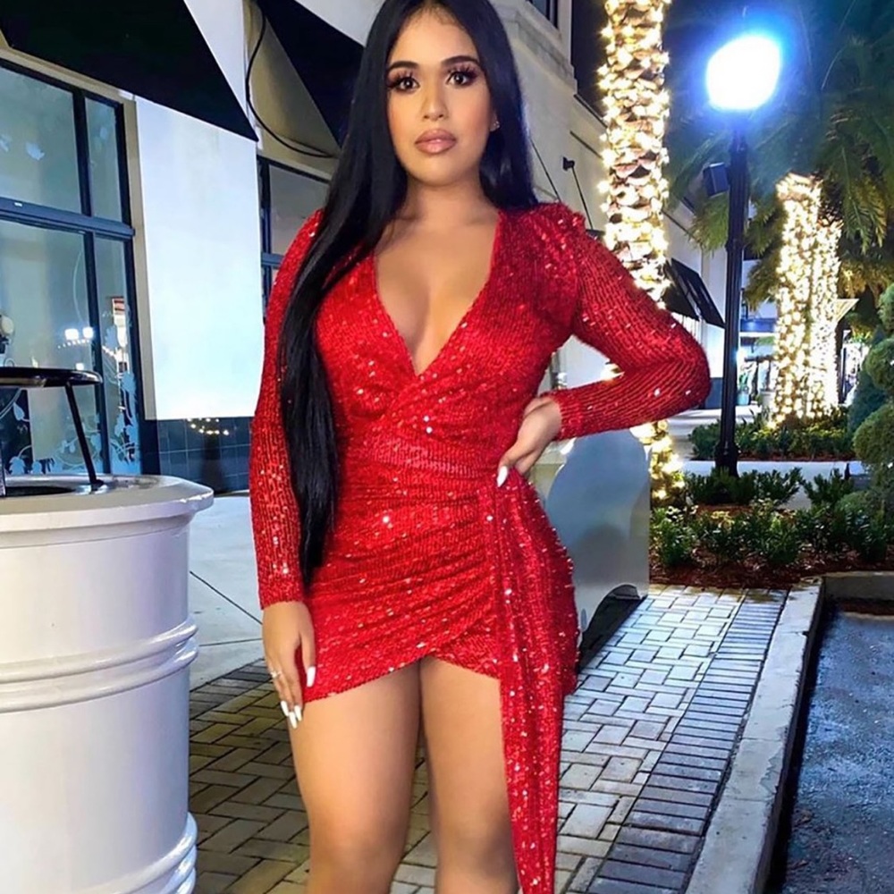Fashion Nova red dress. New with tags. Size large